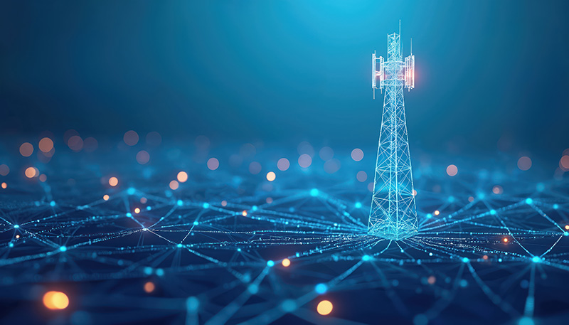 5G wireless network connectivity tower